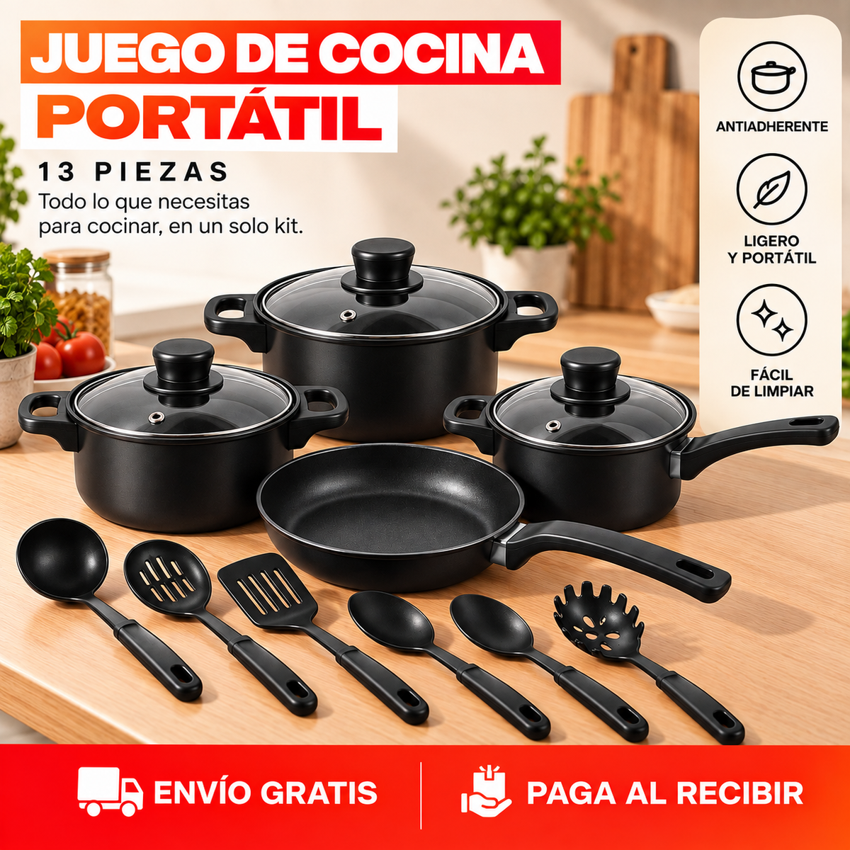 KIT JUEGO DE 13 PIEZAS